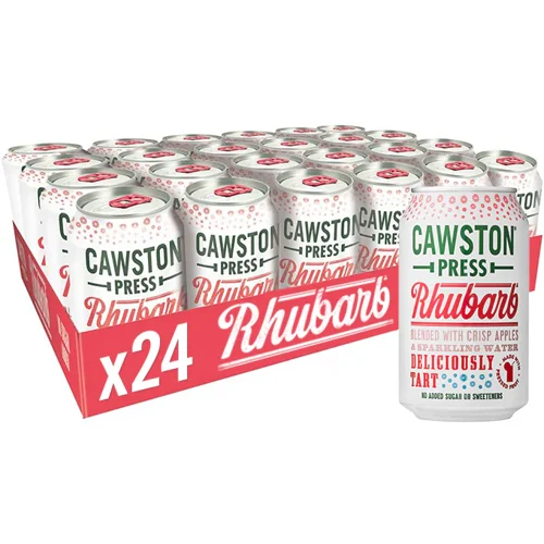 Cawston Press Sparkling Rhubarb Can 24 x 330ml - CANS102