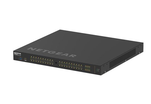 8NE10341887 | The NETGEAR M4250 Switch Series introduces the AV Line, developed and engineered for audio/video professionals with dedicated service and support. M4250 has been built from the ground up for the growing AV over IP market, combining years of networking expertise in AV with M4300 and M4500 series with best practices from leading experts in the professional AV market. AV codecs generally use 1Gbps or 10Gbps per stream and the AV Line of M4250 targets the widespread 1Gbps codecs.