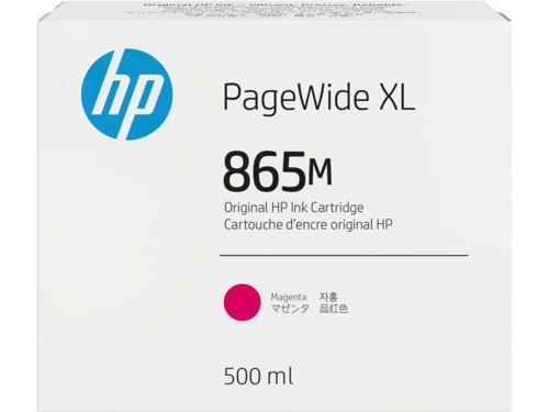 HP3ED87A - HP No 865M Magenta Standard Capacity Ink Cartridge  500ml - 3ED87A