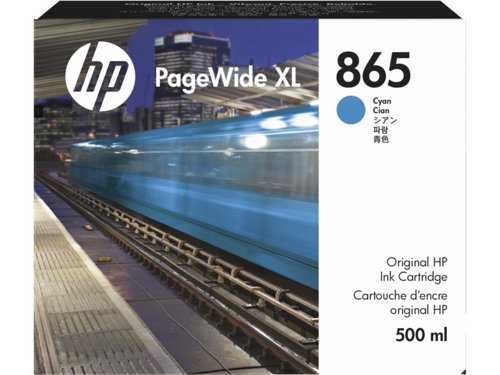 HP No 865 Cyan Standard Capacity Ink Cartridge  500ml - 3ED85A