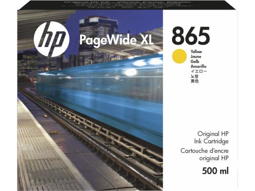 HP No 865 Yellow Standard Capacity Ink Cartridge  500ml - 3ED84A