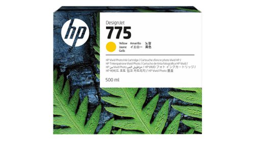 HP No 775 Yellow Standard Capacity Ink Cartridge  500 ml - 1XB19A  HP1XB19A