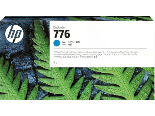HP No 776 Cyan Standard Capacity Ink Cartridge  1000 ml - 1XB09A