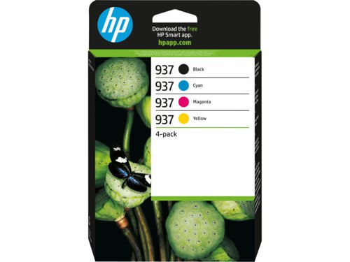 HP6C400NE - HP 937 4 Colours Standard Ink Cartridge  3850 Pages - 6C400NE
