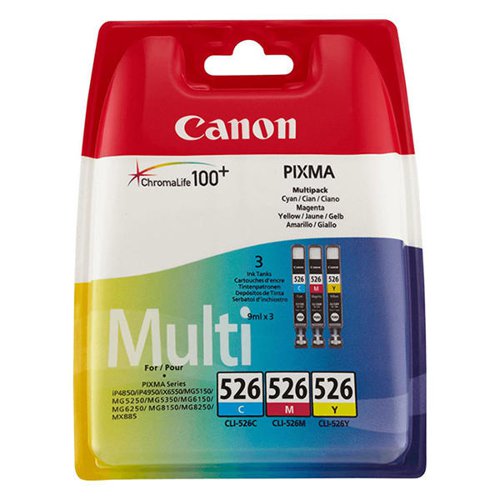 Canon CLI-526 C/M/Y Multi Sec Ink 4541B019