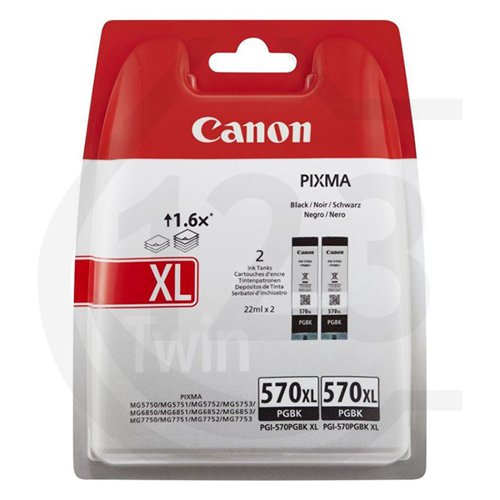 Canon PGI-570XL BK Twin Sec Ink 0318C010
