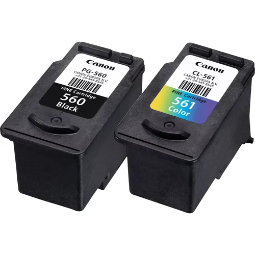 Canon PG- 560/CL-561 Black & Colour Standard Ink Cartridge 1 x 7.5ml + 3 x 8.3ml + Photo Paper 100 x 150mm 50Pk - 3713C008