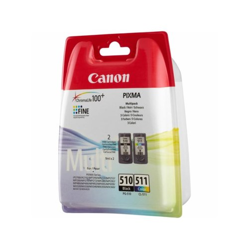 Canon PG510/CL511 PVP CMYK Standard Ink Cartridge  9ml - 2970B017