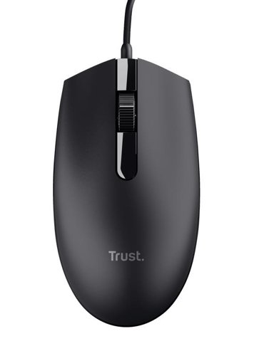 The Basi Wired Mouse is simple and easy to use, with three buttons and compatible with left- and right-handed users.A textured scroll wheel makes scrolling easier, and a 1200 DPI optical sensor means using the mouse on virtually any surface is a breeze.A 160cm USB cable provides plenty of freedom of movement – all you need to do is plug in and start working. 