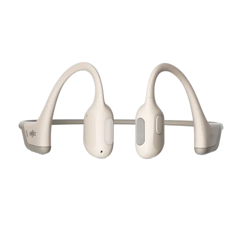 Shokz OpenRun Pro Beige Bone Conduction Bluetooth Neckband Headset