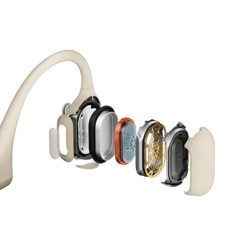 Shokz OpenRun Pro Beige Bone Conduction Bluetooth Neckband Headset Headsets & Microphones 8SZS810BG