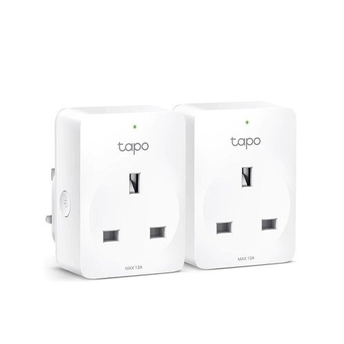 TP-Link Tapo Mini Smart Wi-Fi Socket with Energy Monitoring Twin Pack