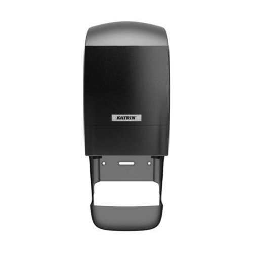 Katrin System Toilet Roll Dispenser with Core Catcher Black 77472 Toilet Roll Dispensers KZ07747