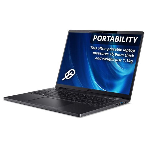 Acer TravelMate TMP614-53 14 Inch Intel Core i7-1355U 16GB RAM 512GB SSD Intel UHD Graphics Windows 11 Pro Notebook 8AC10392166 Buy online at Office 5Star or contact us Tel 01594 810081 for assistance