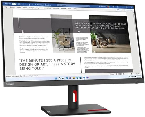 Lenovo ThinkVision S27i-30 27 Inch 1920 x 1080 Pixels Full HD IPS Panel 100Hz Refresh Rate HDMI VGA Monitor  8LEN63DFKAT4