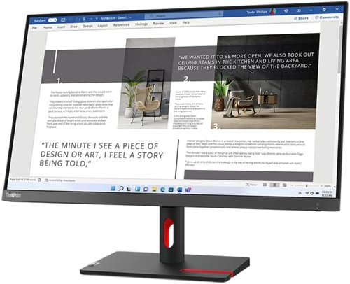 Lenovo ThinkVision S27i-30 27 Inch 1920 x 1080 Pixels Full HD IPS Panel 100Hz Refresh Rate HDMI VGA Monitor  8LEN63DFKAT4
