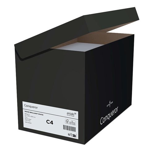Conqueror Laid Wallet C4 229 x 324mm Brilliant White SS 120Gm2 Box Of 250 628338 Buy online at Office 5Star or contact us Tel 01594 810081 for assistance