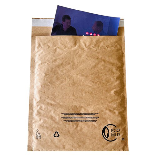 Eco-Mailer Padded Recyclable Mailer Ref:P4 (223x335mm Int Size) / (248x345mm Ext Size) Self-Seal 633280 [Box 50]