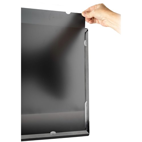 8ST10351602 | The monitor privacy screen is easy to attach and remove. Simply attach the 18.5 inch privacy screen to your 16:9 aspect ratio display using the attachment strips or slide-mount tabs. This confidentiality screen filter is also reversible. The matte side provides you with glare reduction and the glossy side of the privacy screen will provide you with increased clarity.Protect Your PrivacyThe privacy screen protector for desktop monitors is a great investment if you want to protect your privacy. It is a convenient and cost-effective way to keep your classified information, intellectual property or any other important data you wish to keep protected. You can have a peace of mind while working in the office or public environments because you know your screen is protected with the 30+/- degree privacy viewing angle. The cutout on the top corner of the privacy screen makes it easy to remove for sharing content with trusted audiences or switching between finishes.Blue Light ReductionLowering blue light exposure is important. To reduce digital eye strain, the monitor privacy film blocks between 40% to 51% of the blue light in the wavelength range of 380nm to 480nm.Antimicrobial ProtectionOur privacy screens feature an anti-microbial coating on the matte-side of the filter. Embedded antimicrobial technology provides protection against bacterial microbes by continuously eliminating up to 99.99% of certain surface bacteria. Antimicrobial screen protectors are ideal for environments where disinfection is important.The Choice of IT Pros Since 1985StarTech.com conducts thorough compatibility and performance testing on all our products to ensure we are meeting or exceeding industry standards and providing high-quality products to IT Professionals. Our local StarTech.com Technical Advisors have broad product expertise and work directly with our StarTech.com Engineers to provide support for our customers both pre and post-sales. The TAA compliant PRIVACY-SCREEN-185M is backed by a StarTech.com 2-year warranty and free lifetime technical support.
