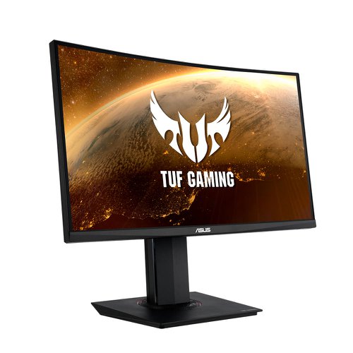 ASUSVG24VQR | TUF Gaming VG24VQR is a 23.6-inch, Full HD (1920x1080), curved display with an ultrafast 165Hz refresh rate designed for professional gamers and those seeking immersive gameplay. Its impressive curved display features Adaptive-Sync (FreeSync Premium™) technology, for extremely fluid gameplay without tearing and stuttering.
