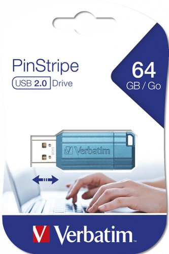 Verbatim USB Drive 2.0 64GB Store'N'Go Caribbean Blue 49961