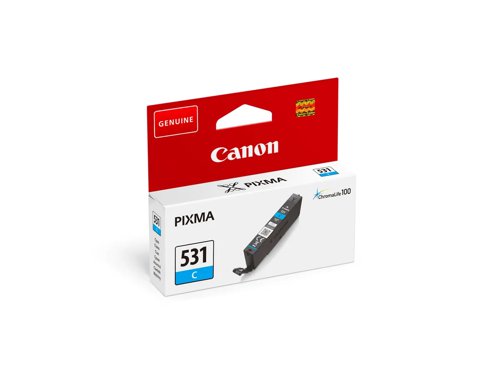 Canon CLI-531 Cyan standard Ink Cartridge 8.2ml - 6119C001 CACLI531CEUR