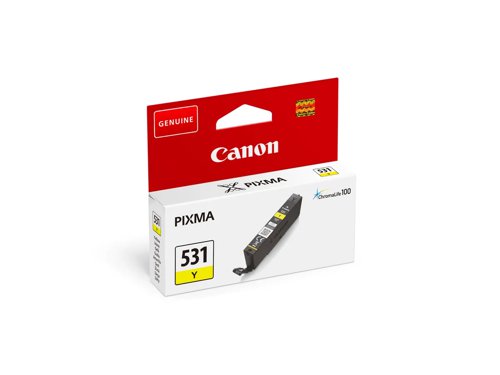 Canon CLI-531 Yellow standard Ink Cartridge 8.2ml - 6121C001 CACLI531YEUR
