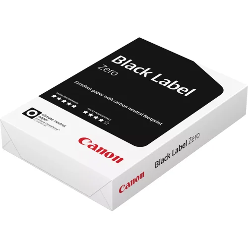 CAN97005428 | A great all-purpose printer paper ideal for use in laser printers and copiers. Black Label Zero 70 gsmis perfect for a wide range of uses including house style, letter paper, pre-printed forms, copying, inkjet printing, laser printing and faxing. The ultimate environmental paper, produced Co2 neutral.