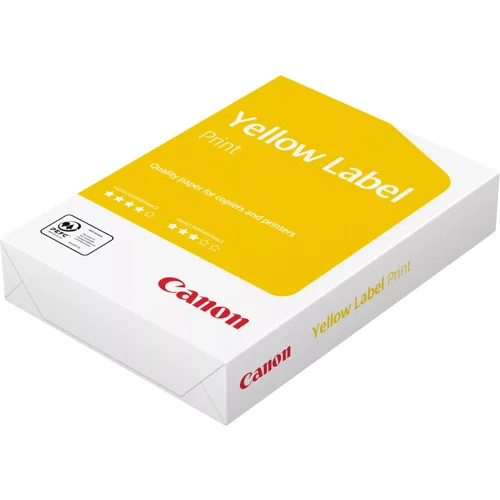 CAN97005618 | Get smooth, brilliant white results for all your office and home needs. Our Yellow Label A4 paper is perfect for a wide variety of uses. From letter heads, to pre-printed forms, copying, inkjet printing, laser printing and faxing, start using the right recyclable, biodegradable paper for great printing results.Yellow Label Standard is a quality paper with a great whiteness that ensures sharp text contrasts. The paper is made using modern filler and fibre technology. This ensures a homogeneous composition and provides outstanding value for everyday use.