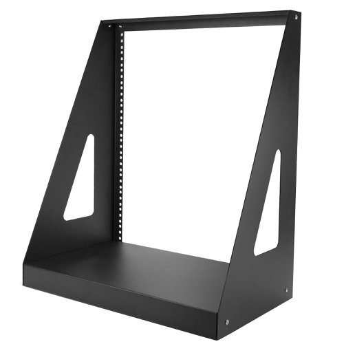 8ST10103310 | This 2-post rack stands on your floor or desktop to provide 12U of storage space for EIA-310-D compliant 19'' rack-mount devices, such as telecommunication and A/V equipment. The rack creates a robust storage solution, with support for a total load capacity of 160 kg (350 lb.).Save space and cost, without losing weight capacityThis compact 2-post mounting solution offers a small footprint, and it’s engineered to provide exceptional stability, with a total weight capacity of up to 160 kg (350 lb.). The rack fits in virtually any environment, and can be positioned on any surface, such as your floor, desk or table. Save money, with a cost-effective, compact shipping packageThe 2-post server rack comes in a flat-packed box to reduce shipping volume, which also significantly reduces your costs in shipping. The rack is packaged efficiently, so you can easily store it for deployment at a later date.Hassle-free hardware installation, with tool-less clip nutsTo help make your equipment install easier, this rack includes tool-less clip nuts that seamlessly work with the punched round holes featured on this rack. The tool-less clip nuts provide an easy-to-install nut, unlike square cage nuts which can be a hassle.The 2POSTRACK12 is backed by a lifetime StarTech.com warranty with free technical support.
