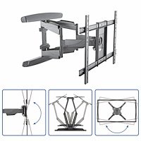 StarTech.com Low Profile Full Motion Universal TV Flat Screen Wall Mount for 32 to 70 Inch VESA Displays