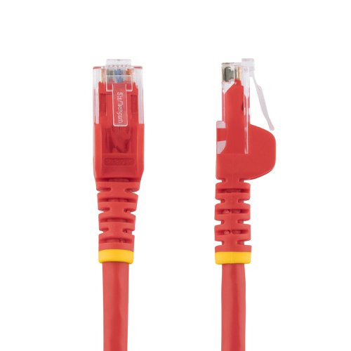 StarTech.com 100ft CAT6 UTP Red Snagless Gigabit Ethernet Cable ETL Verified