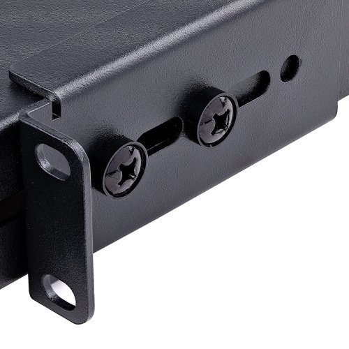8ST10016527 | The ADJSHELFHDV 1U 4-Post Adjustable Heavy Duty Vented Rack Mount Shelf lets you add a high-capacity, adjustable 1U shelf to virtually any standard 19-inch 4-post server rack or cabinet.This heavy duty rackmount shelf can be adjusted from 19.5in to 38in (mounting depth) to fit your rack, while the vented design improves air flow and help to lower temperatures in the rack. Constructed using 1.2mm SPCC commercial grade cold-rolled steel, providing the ability to hold up to 150kg (330lbs) of equipment - a durable solution for storing large, non-rackmount pieces of equipment, heavy tools or peripherals in your rack or cabinet.The ADJSHELFHDV is backed for life, including free lifetime 24/5 multi-lingual technical assistance.