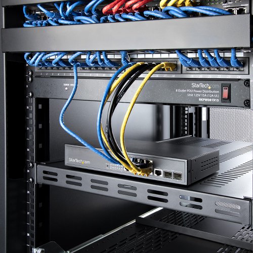 StarTech.com 1U 4-Post Adjustable Vented Server Rack Mount Shelf Maximum Weight 150kg