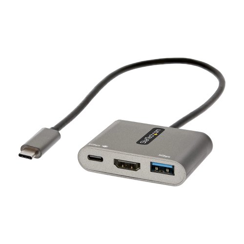 StarTech.com USB-C to HDMI 4K Video 100W PD Pass-Through Multiport Adapter External Computer Cables 8ST10352622
