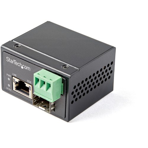 StarTech.com PoE+ Industrial Fibre to Ethernet Media Converter 30W