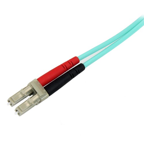 StarTech.com 1m LC UPC to SC UPC OM3 Multimode Aqua Fibre Optic Cable