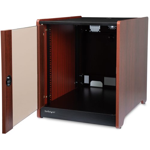 StarTech.com 12U Rack Enclosure Server Cabinet 21 Inch Deep Wood Finish
