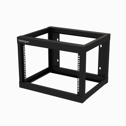 8ST10286347 | This open-frame 6U wall mount rack provides 6U of storage, allowing you to save space and stay organized. The 19 inch equipment rack can hold up to 175 lb. (80 kg).Easy, Hassle-Free InstallationThe wall mount open frame rack is 18 in. (45.7 cm) deep, so it's perfect for smaller spaces. It ships fully assembled and features mounting holes that are spaced 16 in. apart, making it suitable for mounting on almost any wall, based on common wall-frame stud spacing.Free Up SpaceYou can mount the wall mount open frame rack where space is limited, such as on a server room wall, office, or above a doorway, to expand your workspace and ensure your equipment is easy to access.Keep Your Equipment Cool and AccessibleBy having an open frame, the small wall mount network rack provides passive cooling to equipment. Additionally, the open frame provides easy access and configurability to your equipment, allowing you to maximize productivity.The Choice of IT Pros Since 1985StarTech.com conducts thorough compatibility and performance testing on all our products to ensure we are meeting or exceeding industry standards and providing high-quality products to IT Professionals. Our local StarTech.com Technical Advisors have broad product expertise and work directly with our StarTech.com Engineers to provide support for our customers both pre and post-sales.The RK619WALLO is backed by a StarTech.com a lifetime warranty and free lifetime technical support.