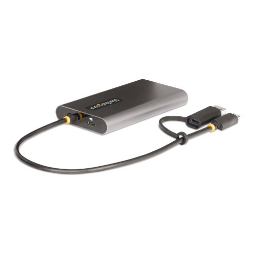 StarTech.com USB-C to Dual-HDMI Adapter USB-C or A to 2x HDMI 4K 60Hz 100W Power Delivery Pass-Through 8ST10390869 Buy online at Office 5Star or contact us Tel 01594 810081 for assistance