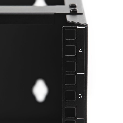 8ST10333849 | The 4U 13.78in. (35cm) deep wall-mounting bracket for patch panels and network equipment, delivers a sturdy and dependable equipment storage option, allowing you to wall mount data/IT equipment up to ta total of 44lbs. (20kg). It's the perfect solution for areas where space is at a premium like small office/home office environments or spaces with limited server room because it doesn't take up any floor space.Sturdy Construction & Easy InstallationThe mounting bracket features an all-steel design and is suitable for mounting patch panels, or other slim 19in rack equipment to a wall, and to organize cabling or equipment in your network closet, wiring closet, back office or IDF. The sturdy steel construction is especially helpful for durability in harsh environments. The open frame wall rack's mounting holes are positioned 16in. apart, matching typical drywall construction framework to ensure simple and secure wall-stud anchoring.Includes HardwareCage nuts and screws are included with the wall-mount bracket, to save you the hassle of sourcing separate mounting hardware. The bracket is ideal for mounting equipment 12'' or less in depth to ensure there is room for cabling.WALLMOUNT4 is backed by a StarTech.com lifetime warranty and free lifetime technical support.