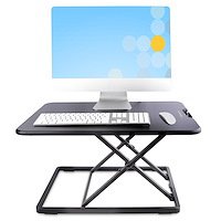 StarTech.com Standing Desk Converter Height Adjustable Laptop Riser Maximum Weight Capacity 8kg