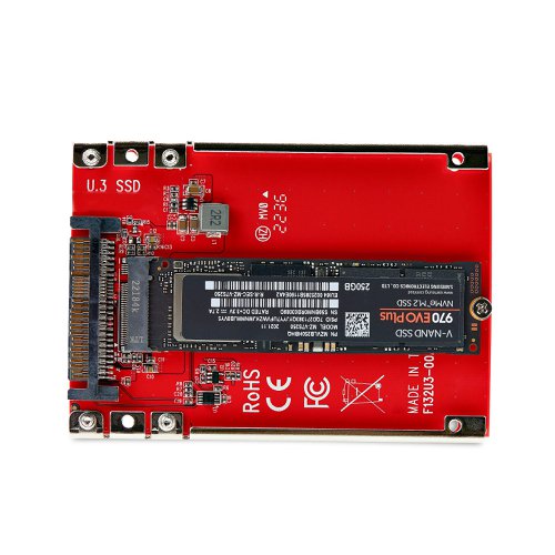 StarTech.com M.2 to U.3 Adapter For M.2 NVMe Solid State Drives