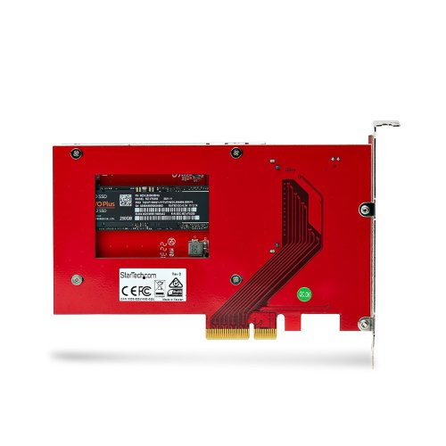 8ST10394517 | Convert and connect a PCIe M.2 NVMe/AHCI SSD to a 2.5inch form factor to install in a U.3 drive bay or backplane.Change the form factor of a 2242, 2260, or 2280 M.2 NVMe drive while maintaining PCIe Gen 4 read and write speeds. This adapter has been designed with no chipset to maintain performance when adapting an M.2 drive to a 2.5-inch form factor.The M.2 to U.3 Host Adapter is compatible with all operating systems, including Windows, macOS, and Linux. No additional drivers or software for installation and operation. The adapter includes M.2 drive and U.3 adapter mounting hardware.