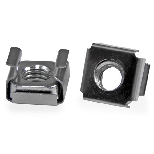 StarTech.com M6 Mounting Cage Nuts for Server Rack and Cabinet 100 Pack