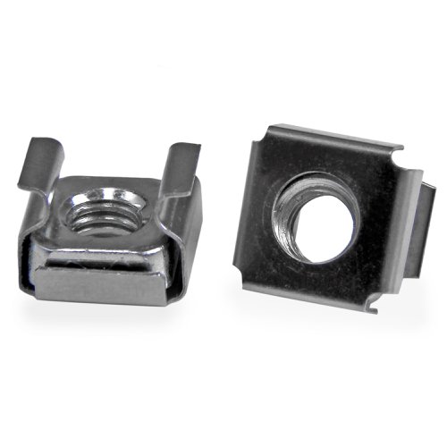 8ST10069753 | This 100-pack of M6 cage nuts is convenient to have on hand for installing rack-mountable equipment, such as your server, network or audio/video equipment. Each pack includes a cage nut installation tool to ensure a fast and simple installation of each cage nut. This TAA compliant product adheres to the requirements of the US Federal Trade Agreements Act (TAA), allowing government GSA Schedule purchases.They are also suitable for new server rack and cabinet setups - perfect for those times when you drop or misplace a nut or two. The bulk package ensures that you have enough cage nuts available for all of your installations, when you need them.The CABCAGENTS62 is backed by a StarTech.com 2-year warranty.