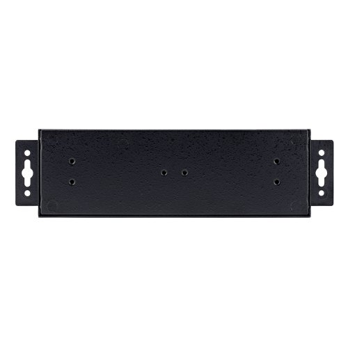 8ST10377576 | This TAA-compliant 10-port industrial USB 2.0 Hub delivers scalability and protection in harsh industrial environments by providing a high number of USB ports with ESD level 4 protection. The durable metal housing construction is ideal for industrial applications. For power connectivity, the Hub features power redundancy using the DC barrel plug and terminal block port. Finish the installation by mounting the Hub to a DIN rail using the included hardware or on a desk or wall with the built-in mounting brackets.Rugged ConstructionThis industrial USB 2.0 Hub delivers reliable performance in the most challenging conditions where operating temperatures range from 32 to 140°F (0 to 60°C) at 95% relative humidity.The ESD level 4 protection (15kV air and 8kV contact) ensures your equipment is protected from electrostatic damage. An external power source is required, 5 to 24V DC. Optionally, StarTech.com offers part ITB20D3250 to power the Hub via the 2-wire terminal block port.Connect 10 USB Type-A USB DevicesThe USB Hub features screw-lock USB ports for the upstream and downstream connections to prevent accidental disconnects. Driverless installation and OS-independent speed up any deployment ensuring little downtime and compatibility with many USB peripherals.The rugged USB Hub supports 480Mbps total bandwidth of USB 2.0 and is backward compatible with USB 1.1 and 1.0 devices.CompatibilityThe installation options include DIN rail mounting dual-bracket horizontal or single-bracket vertical and wall or desk mounting using the integrated mounting brackets. To finish the installation, the Hub includes a 6ft (1.8m) USB cable with screw-lock to prevent accidental disconnects during operation.The industrial USB hub is USB 2.0 compliant and supports DC and terminal block power inputs 5 to 24V DC that provide compatibility and flexibility in different scenarios such as product and repair labs, conference rooms, or office workstations.The 10-port Industrial Hub is backed for 2-years, including free lifetime 24/5 multi-lingual technical assistance.