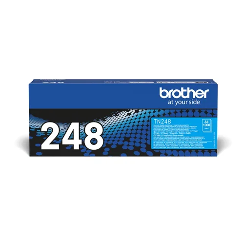 BRTN248C | The Brother TN-248C toner has been expertly crafted to guarantee that your high-quality prints are delivered quickly and quietly. Genuine supplies like the TN-248C provide better value for money in the long run than cheaper alternatives and protect your printers warranty, offering you peace of mind.Brother consider the environmental impact at every stage of your printers life cycle, reducing waste at landfill. All Brother hardware and toners are built to have as little impact on the environment as possible.  Genuine Brother TN-248C toner - worth it every time. 