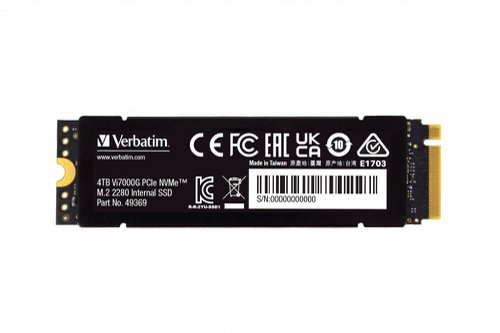 Verbatim Vi7000G M.2 PCIe NVMe Solid State Drive 4TB 49369 Verbatim