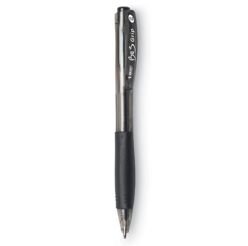 Bic Bu3 Grip Ballpoint Pen Box 60 Black